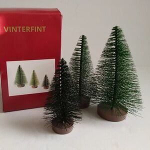 NIP IKEA Winterfint bottle Christmas trees decorations